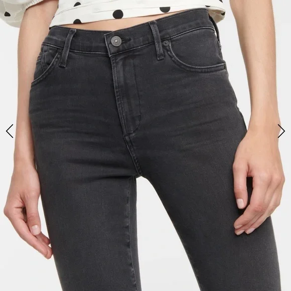 Citizens Of Humanity Black Skinny Jeans High-Waisted Stretch emo - Picture 2 of 9